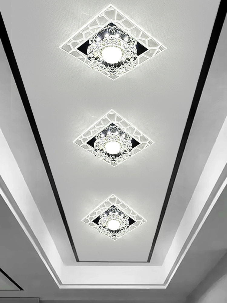 Современный минималистичный потолочный LED-светильник для коридора и беседки, встраиваемое освещение
