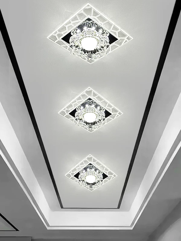 Современный минималистичный потолочный LED-светильник для коридора и беседки, встраиваемое освещение