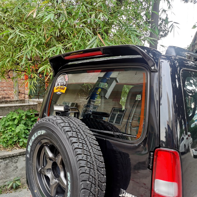 Suitable for 2007-2017 Suzuki Jimny Tail Wing Jimny Modified Special Painted Fixed Wing with Light