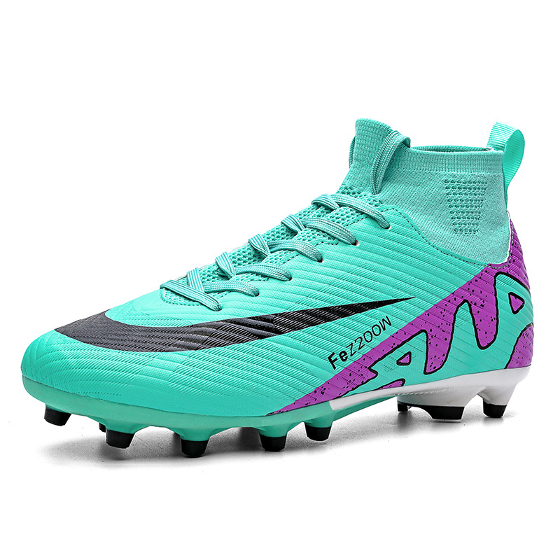 24 zapatos de fútbol transfronterizos de alto nivel zapatos de entrenamiento de entrenamiento de clavos largos zapatos de fútbol para hombres y mujeres