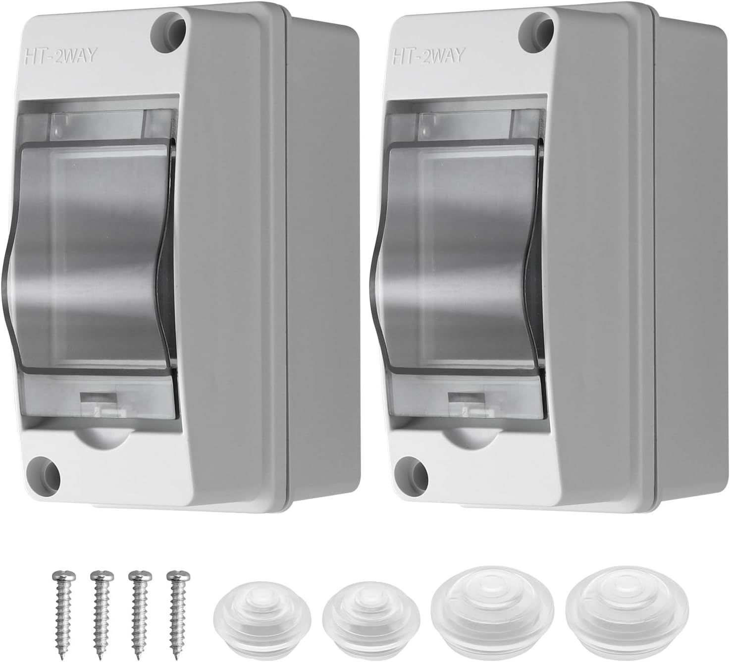 EYPINS 2x Verteilerkasten Aufputz 1-Reihig 2 Module, Sicheru
