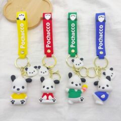 かわいいパチャ犬 PVC キーホルダーペンダント学生人形カップルクリエイティブ装飾品ジュエリーギフトリスト卸売