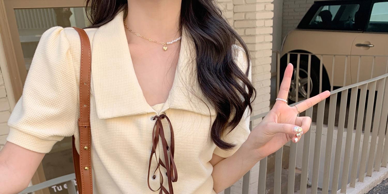 Title 3, Ženska košulja uskog kroja sa nepravilnim kratk...