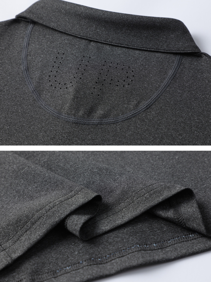 Camiseta de solapa de ropa de polo de hombro de alta gama para hombres