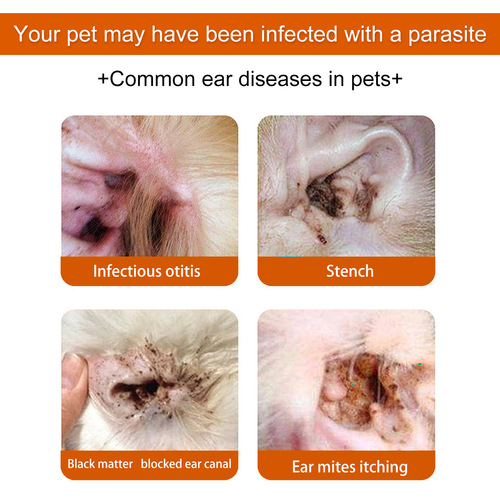 Yegbong pet ear wipes, pet ear gentle cleaning, deodorizing and removing ear mites and earwax cleaning supplies