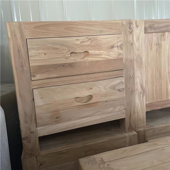 实木老榆木床头柜榆木家具实木矮柜靠墙柜角柜储物柜家具
