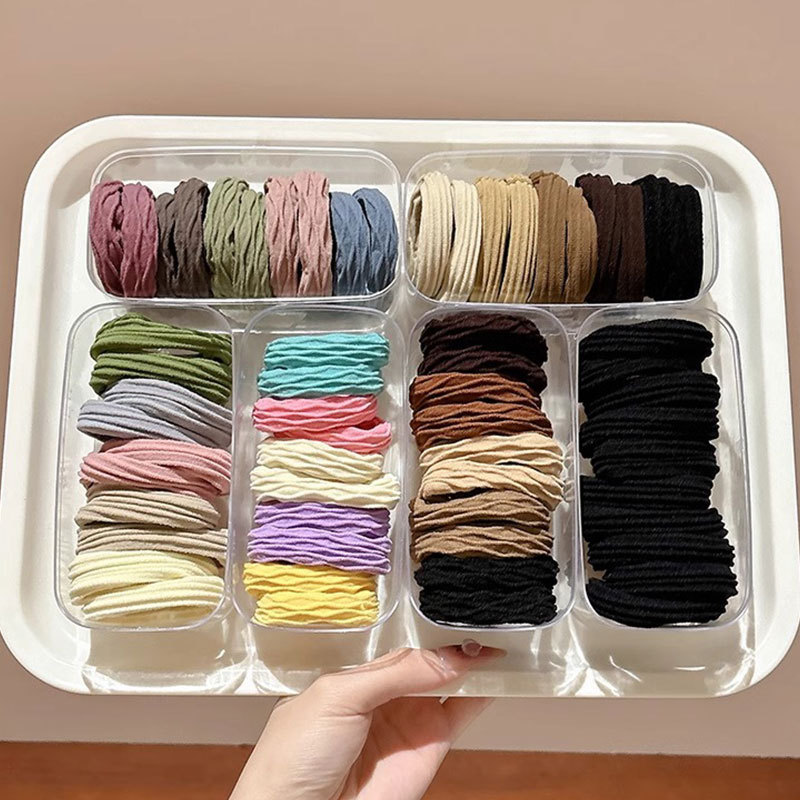 Anillo de cabello de cola de caballo de alta altura elástica de cabello duradero para mujeres 2025 nuevo estilo de alta calidad de cabello de cabello de invierno / otoño