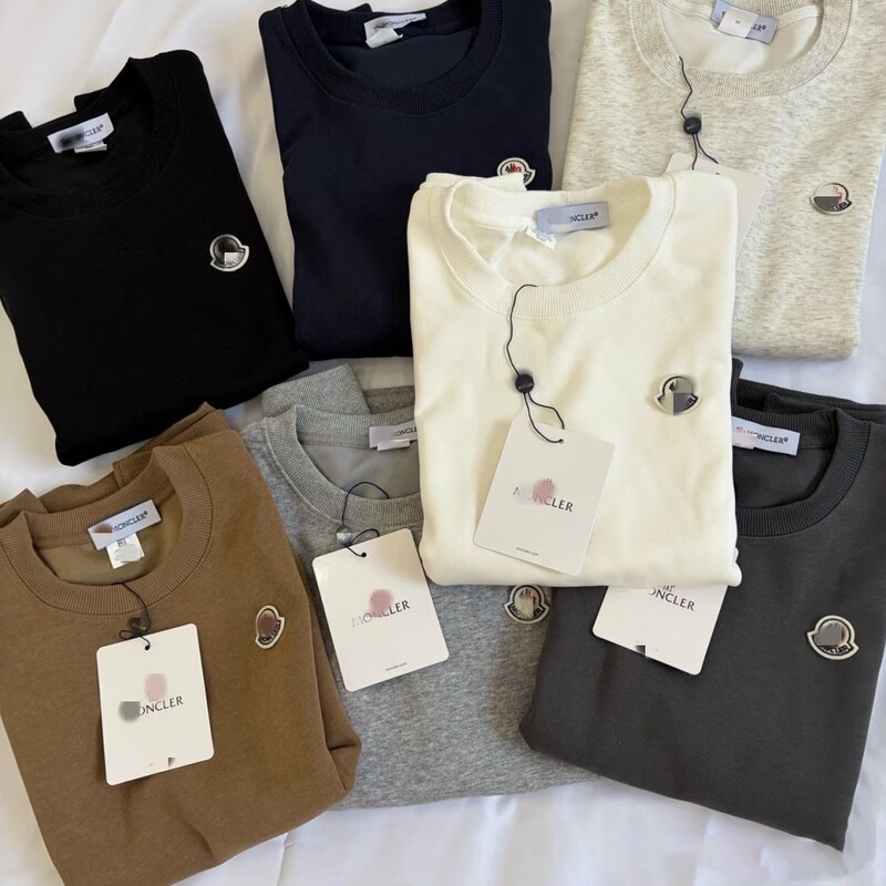 Foreign Trade Cross-Border In-Stock Autumn and Winter Moncler-Style Sweatshirt for Men and Women, Couple Fashion, Loose Fit, Versatile New Popular Jacket Top