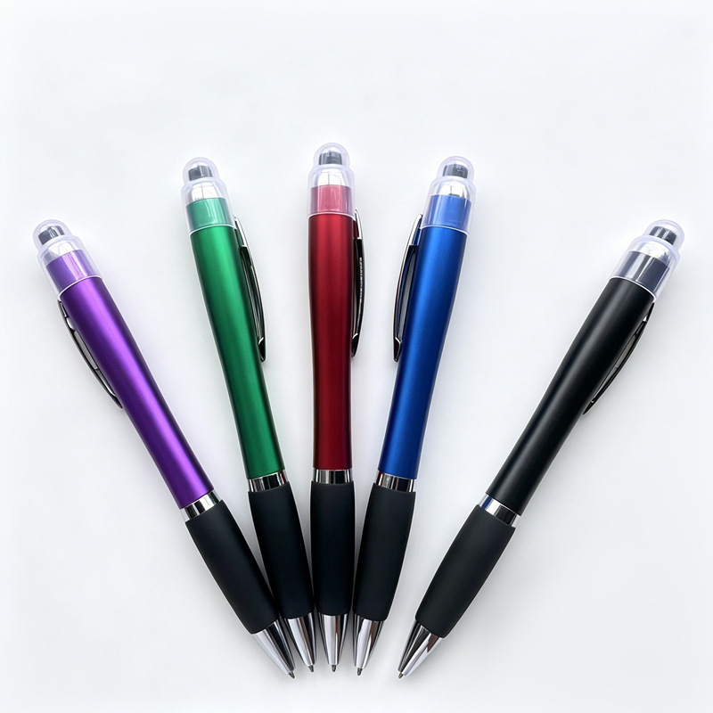 Bolígrafo multifuncional bolígrafo táctil bolígrafo personalizado caja de luz bolígrafo LED luminoso bolígrafo logotipo grabado 3 en 1