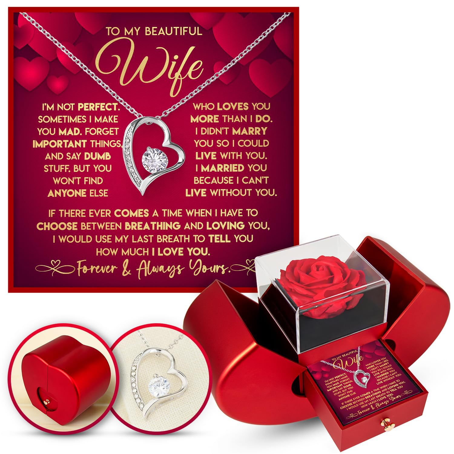 fashionable universal necklace heart shaped