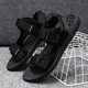 2025 New Arrival Sandals Men's Trendy Summer Casual Outdoor Wear Sandals Non-Slip Sports Driving Beach Shoes Men's Slippers