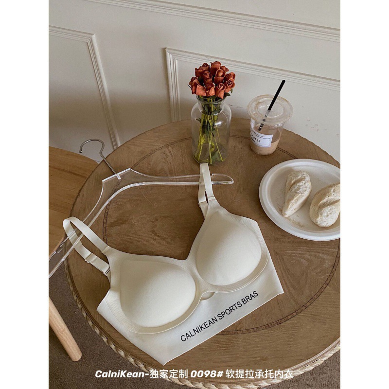 Nuevo 0098 soporte de elevación suave ropa interior suave soporte inalámbrico push-up Delgado molde taza sujetador mujer suave y cómoda ropa interior