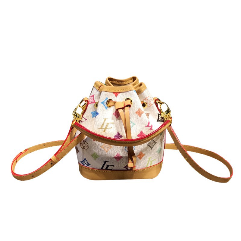 Túi bucket da thật mini nữ đeo chéo xách tay phong cách cao cấp — Nhiều màu