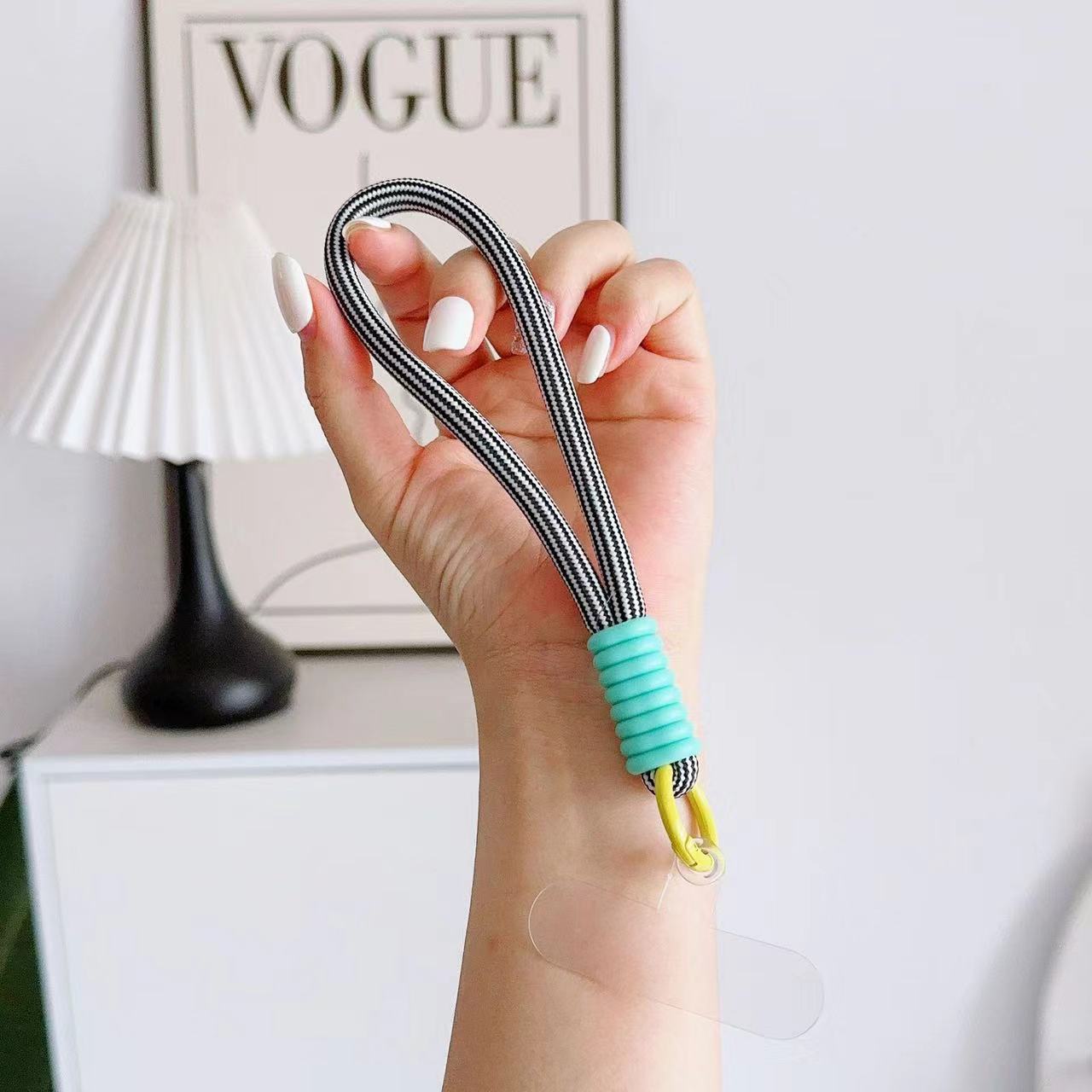 스트라이프 블랙+민트 그린