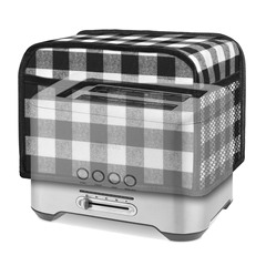 メーカー現物直供黒格厚材2枚のトースター防塵カバー家庭用防塵カバーtoaster cover