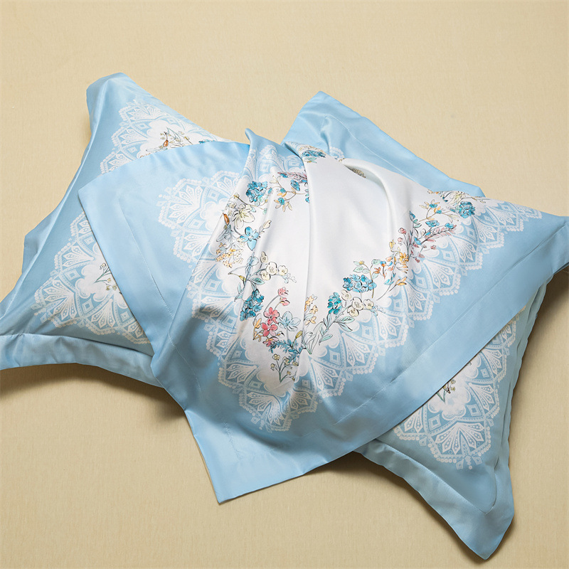 Un par de fundas de almohada de seda de hielo de 48cmx74cm fundas de almohada de seda para el hogar 2025 nuevo juego completo individual premium