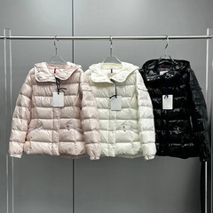 高版本现货M家2025冬新款女士羽绒服小蛮腰加厚保暖亮面鸭绒外套