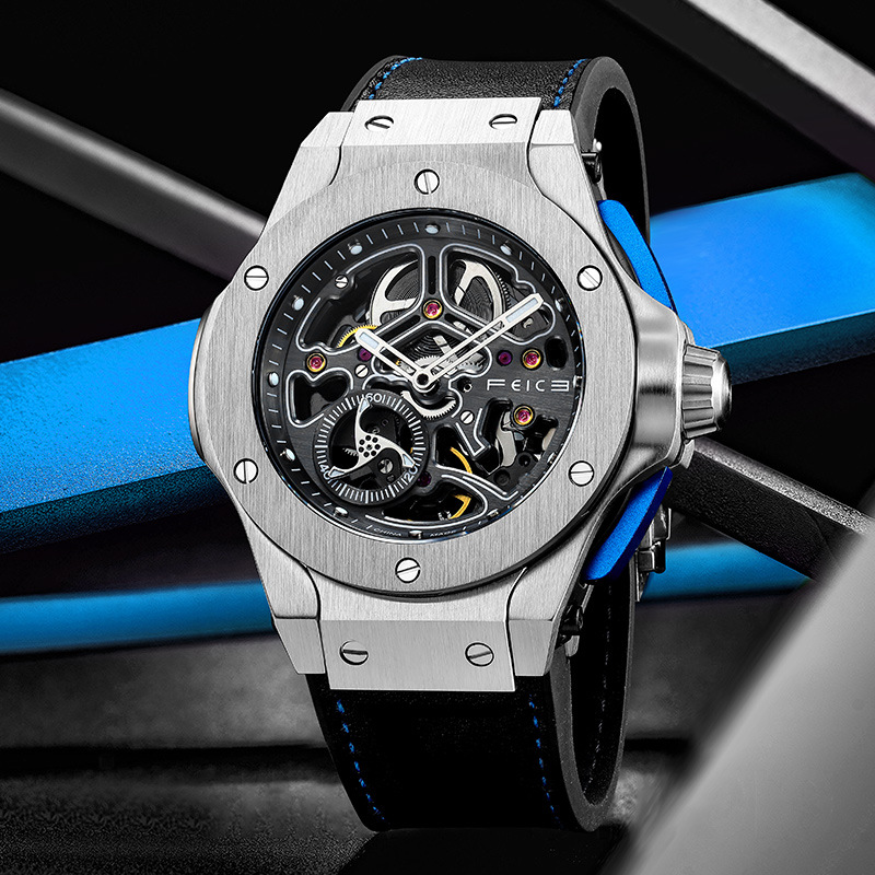 Feike New Hollow Watch Men's Sports Fashion Brand Luminous Waterproof Automatic Mechanical Watch Waterproof Wrist Watch