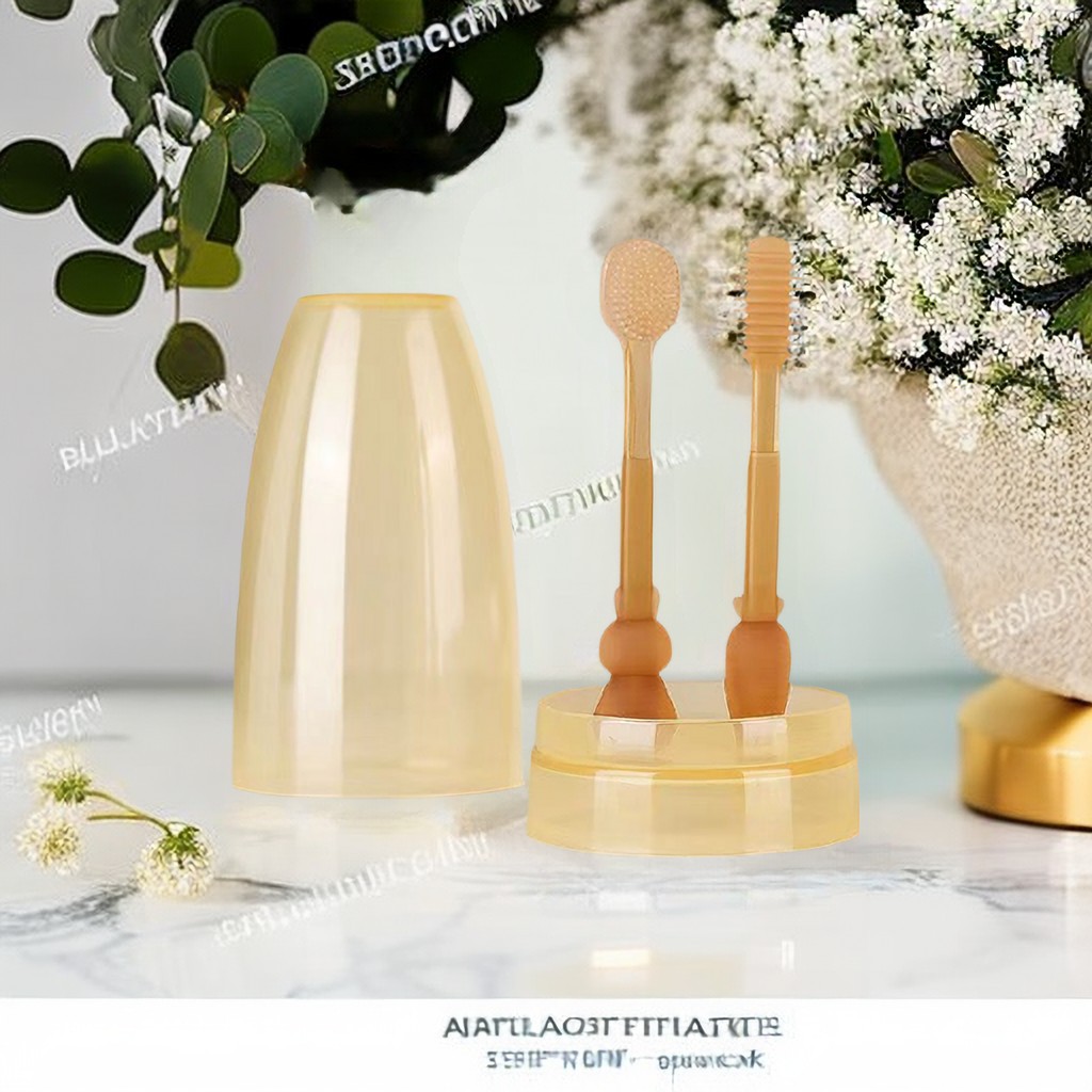 Infant milk toothbrush small month old silicone soft hair baby tongue brush oral cleaning portable suit factory wholesale