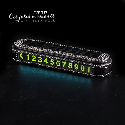 Nömrəli dayanma kartı – Temporary Parking Number Plate, Luminous - black-diamond