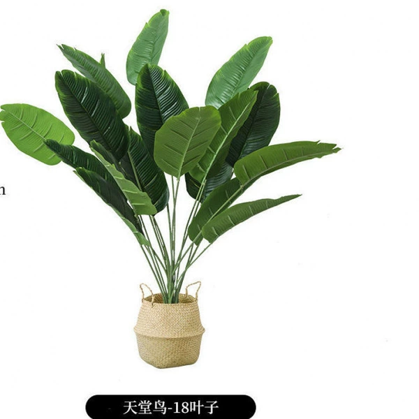 Desktop display: 80cm bird of paradise + free Nordic basket