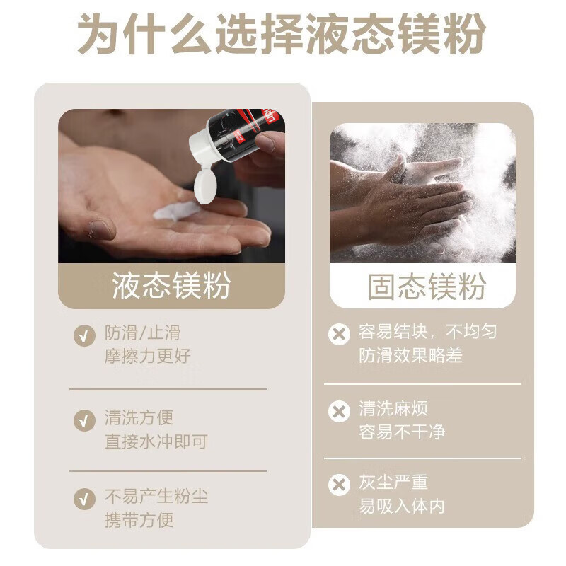 액체 마그네슘 분말 수평 바 미끄럼 방지 분말 액체 풀업 중학교 학생들의 신체 테스트 농구 손가락 미끄럼 방지 분말