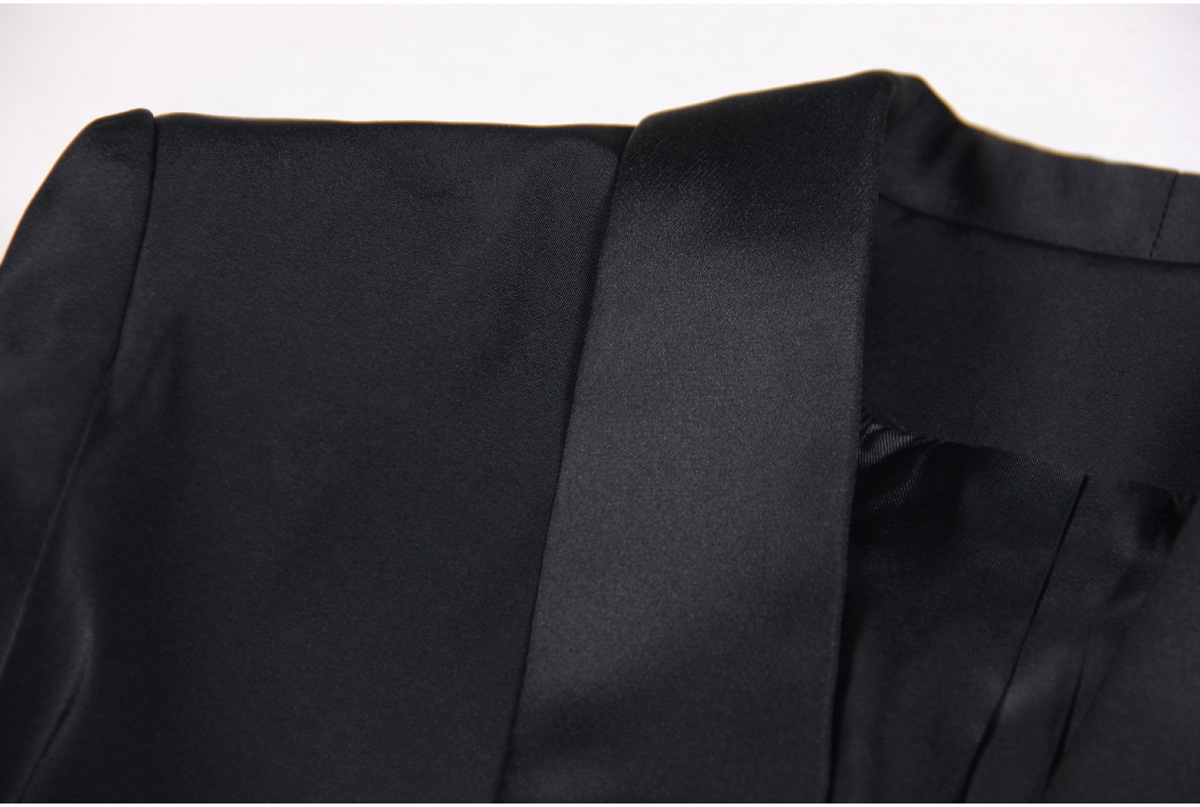 Dames mantelpak met rok elegante lange mouwen herfstset_voghion.com