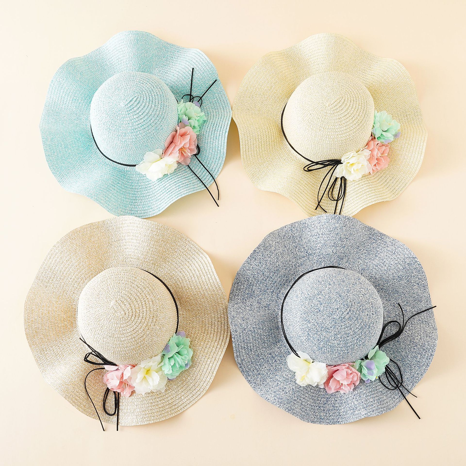 Sombrero femenino playa verano protección solar sombrero de paja de viaje ala grande Playa Sol sombrero verano moda coreana