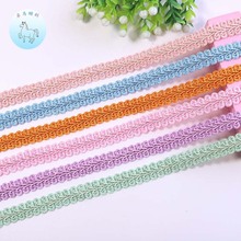 热销环保彩色涤纶人字边蜈蚣花边 服装家纺辅料花边织带现货批发