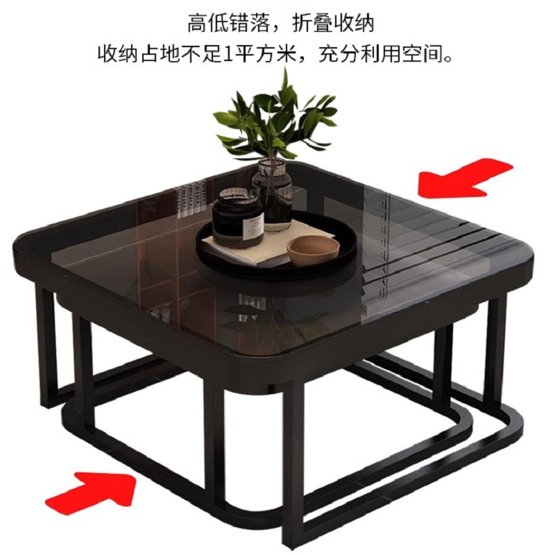 Mesa de centro personalizada, sala de estar de celebridades de Internet, hogar 2024, nueva mesa de té de apartamento pequeño, minimalista, ligera, lujosa, alta gama, simple