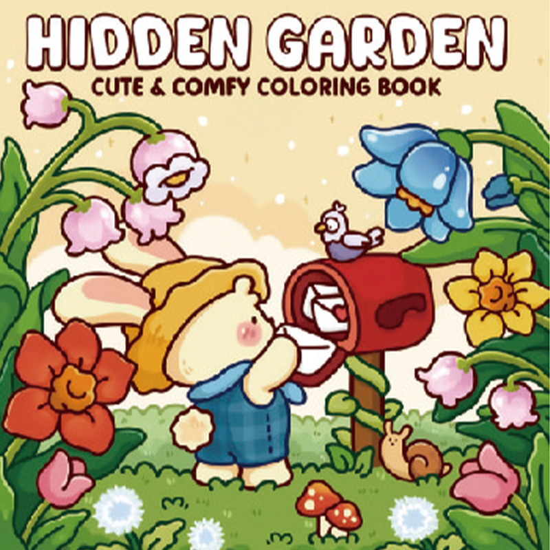 跨境涂色本 Spooky Cutie Coloring Book 怪兽系列儿童涂鸦填色本|undefined