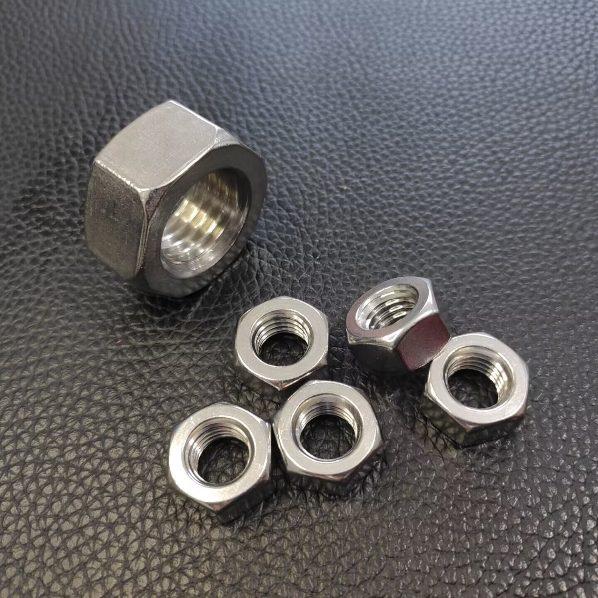 316不锈钢  DIN934 M8 M10 M12 M14 M16 六角头螺母 六方头螺帽A4