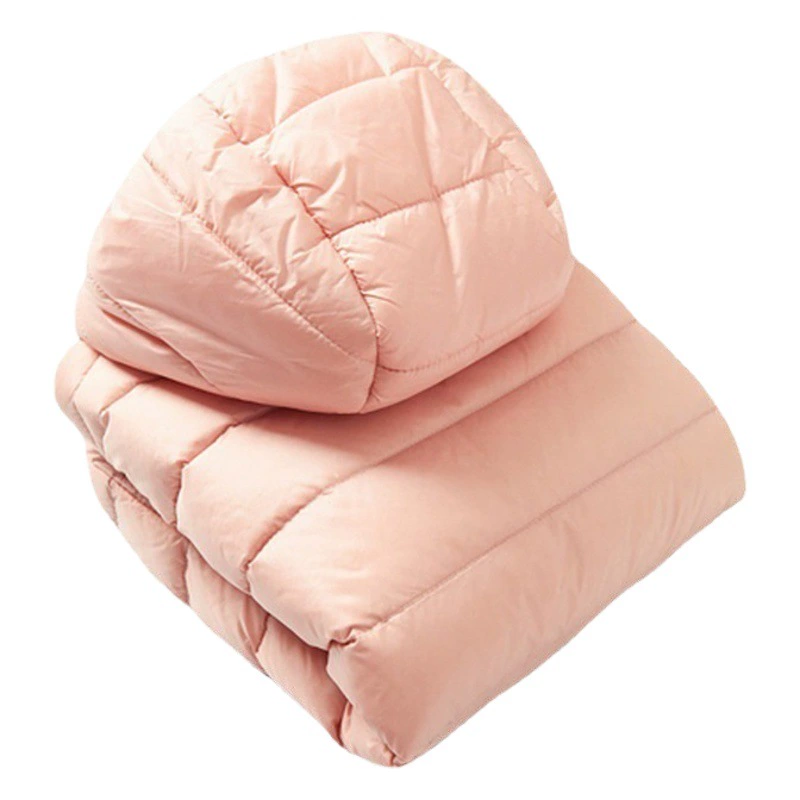 2024 Весенний и Осенний Новый Легкий Пуховик Женский с капюшоном Короткий тонкий тонкий тонкий большой размер с воротником