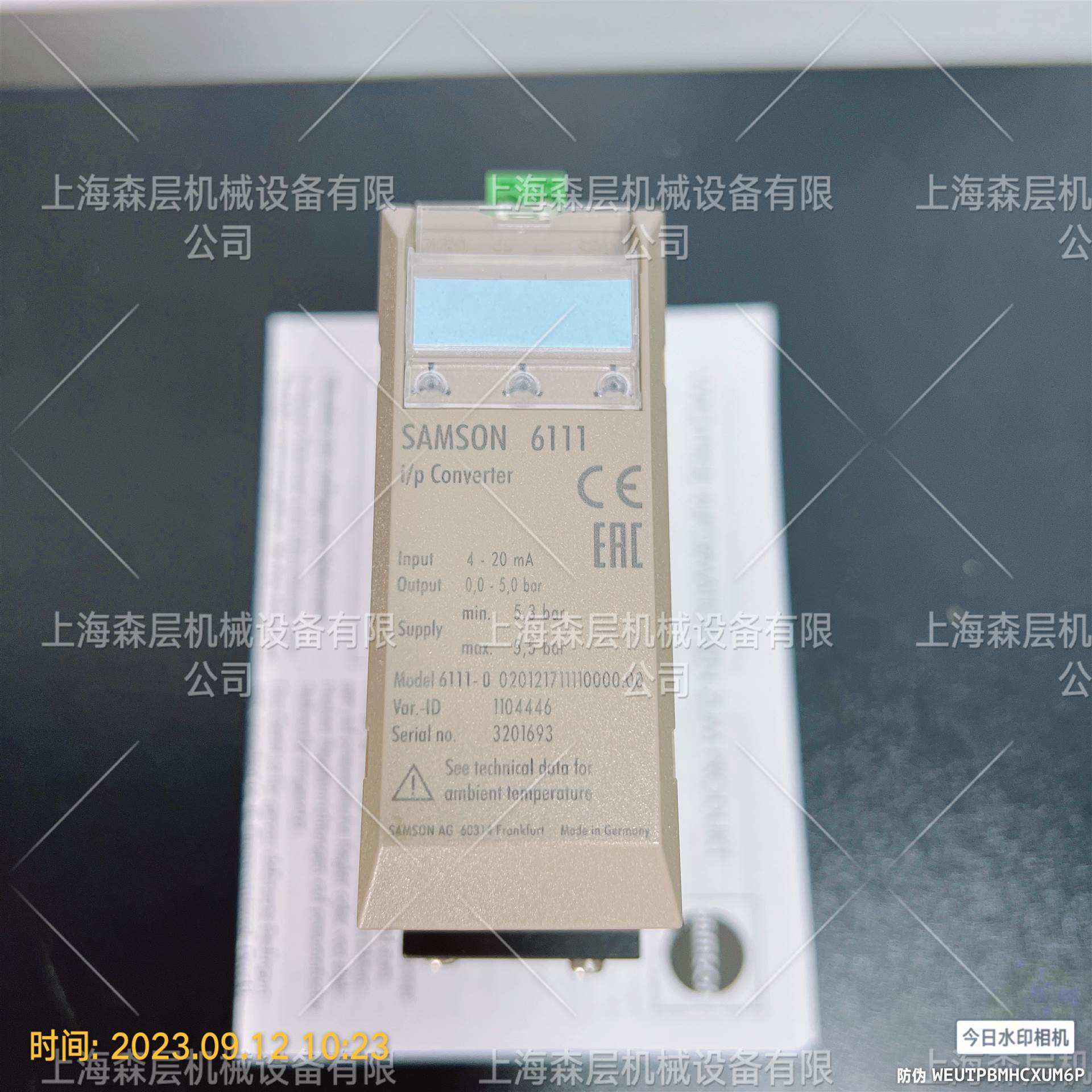 SAMSON萨姆森定位器3767-00001220110000.06 现货供应