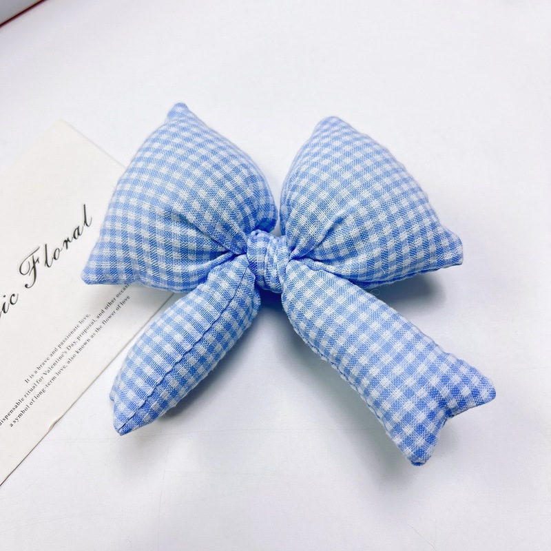 小香风充棉布艺格子蝴蝶结diy手工发饰服装鞋帽装饰辅料饰品配件|undefined