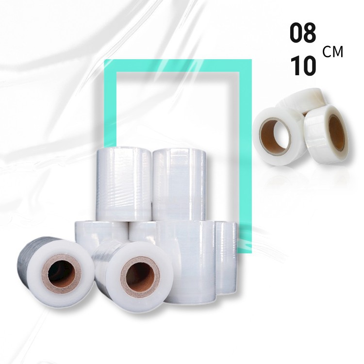 宽50cm工业保鲜膜pe缠绕膜 拉伸打包薄膜 托盘防水包装膜2“纸芯