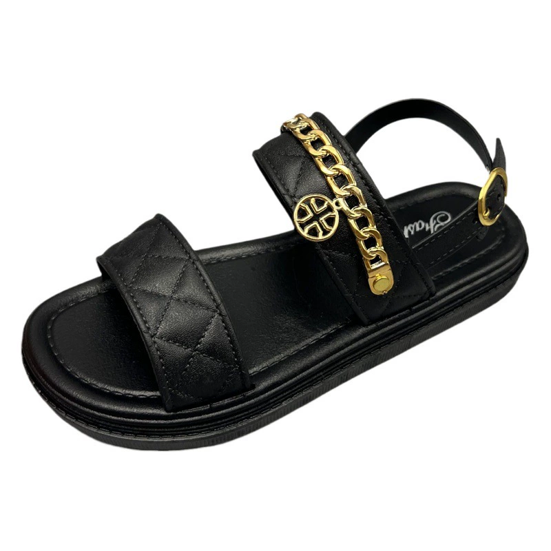 Супер популярный Ретро стиль Шанель в римском Корейском стиле Модный ремешок Универсальные женские сандалии новый Гонконгский стиль Внешняя торговля