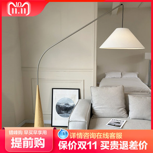 法式客厅侘寂中古风落地灯网红钓鱼灯现代简约沙发旁摆件立式灯具-阿里巴巴