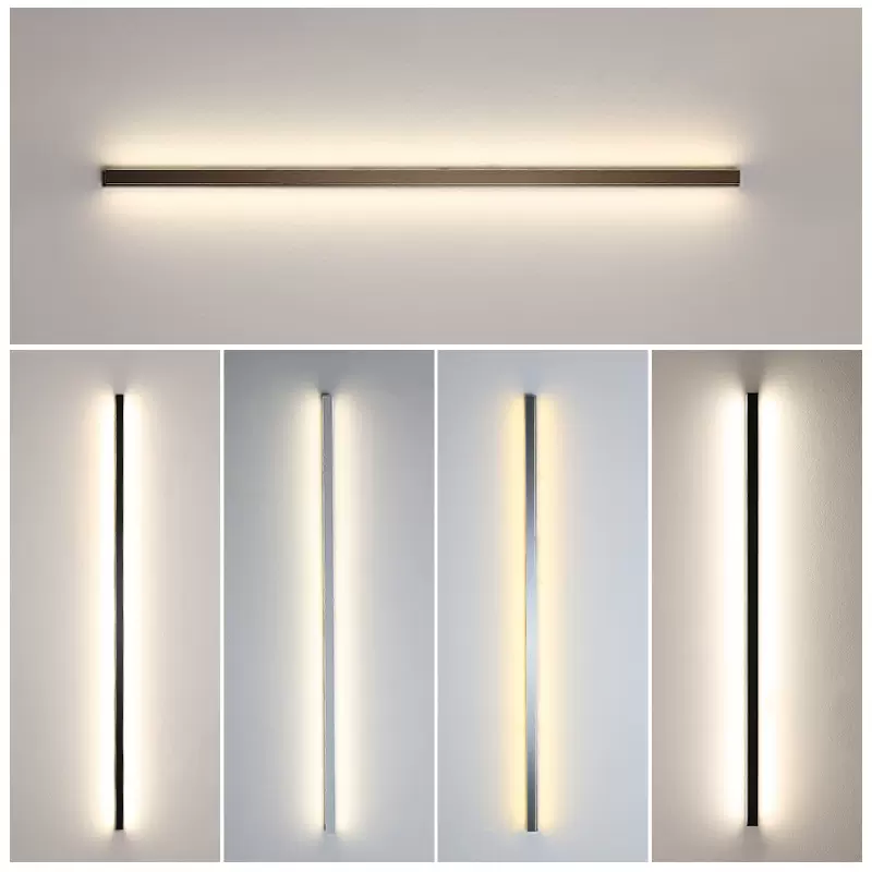 跨境简约长条壁灯客厅沙发背景墙灯现代简约卧室床头LED条形灯具