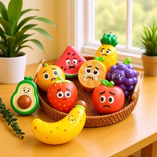 Антистресс-игрушки фрукты медленный возврат PU