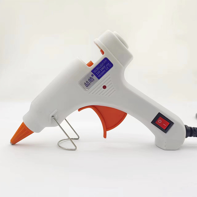 Pistola de adhesivo de fusión en caliente transfronteriza pistola de adhesivo manual multicolor 20w para niños caseros hechos a mano DIY pegamento térmico para capturar pistolas de costura