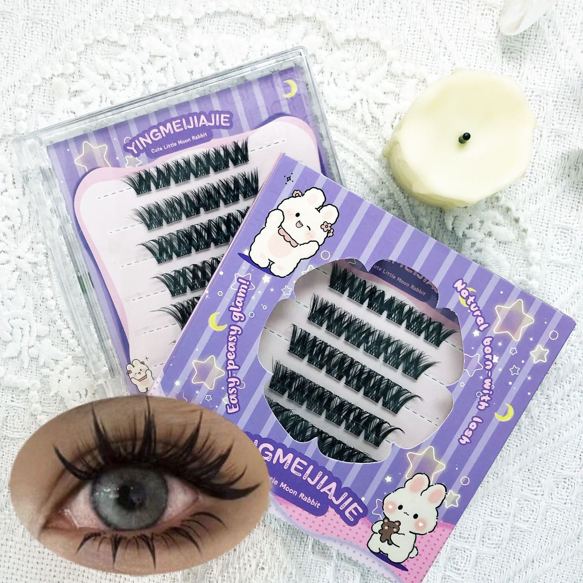 Las pestañas falsas transfronterizas sin pegamento, comercio exterior, pestañas falsas de gran capacidad, pestañas falsas sin pegamento, pestañas falsas de gran volumen, pestañas falsas sin pegamento, pestañas falsas