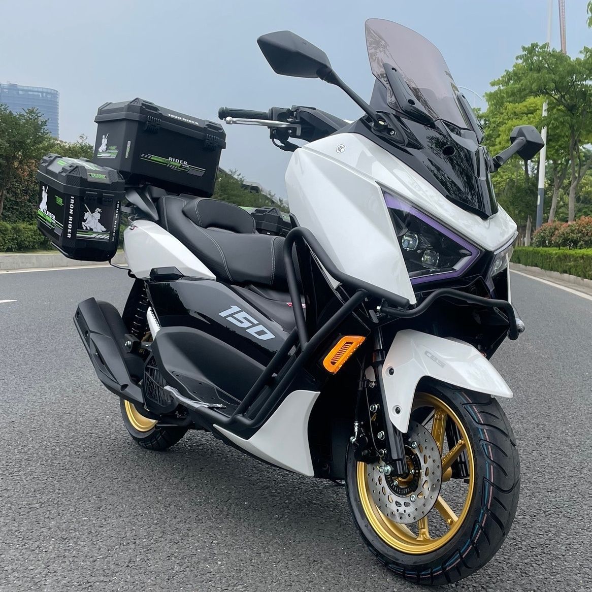 New Model Abs Warrior 4Th Generation 150Cc Scooter, National Standard Iv, Fuel-Efficient, High-Performance, Popular Off-Road Export Model