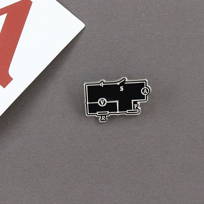 Yaxa sancaqları Enamel Pin Physics Law
