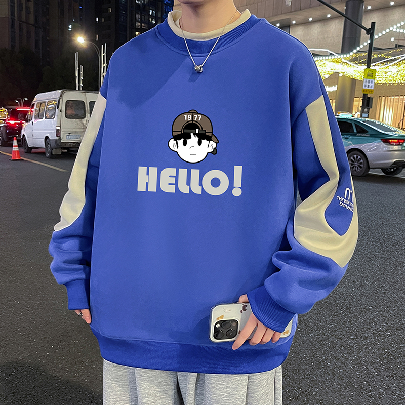 1808 블루(싱글 스웨트셔츠) 품질 보증 / M 35-50kg 약
