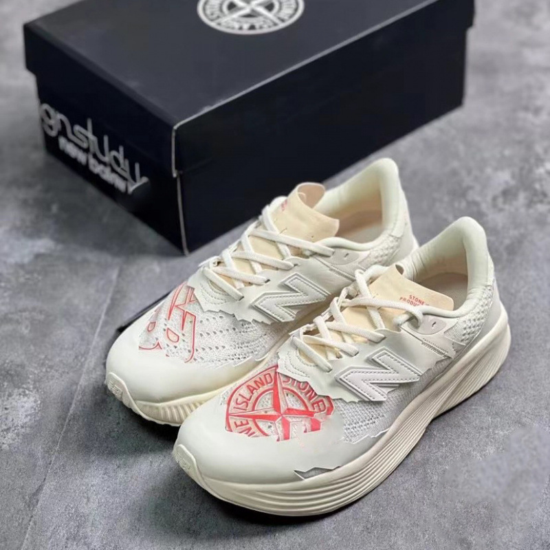 Putian Nbx Stone Island Collaboration V2 Ultra-Lightweight Running Shoes with Carbon Plate, Breathable, Casual, Fashionable, Commuter Sports Shoes for Men