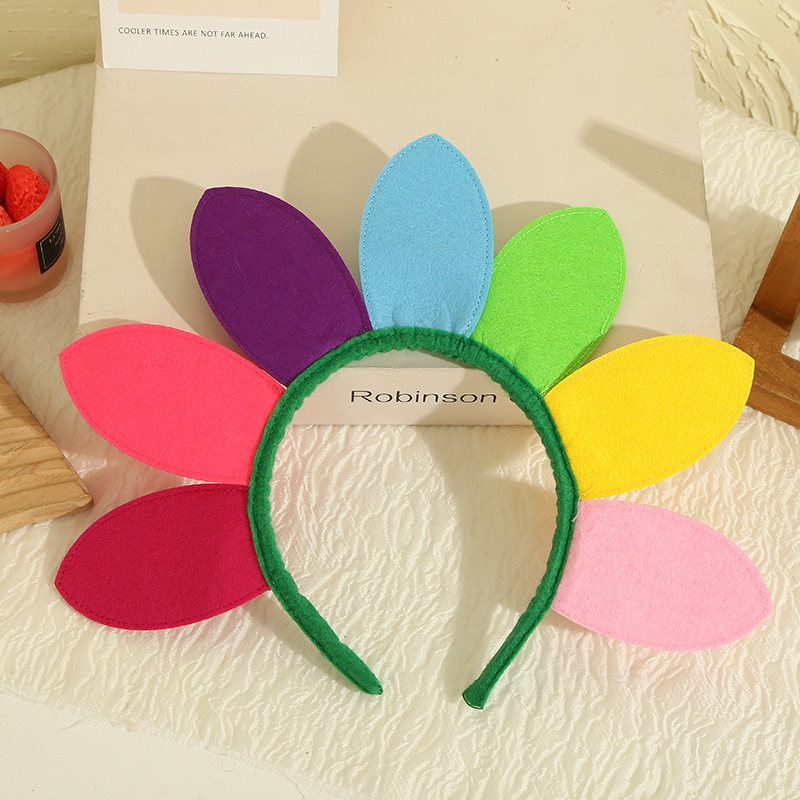 200g Weight Halloween Cartoon Style Women's Color Block Braid Hair Band