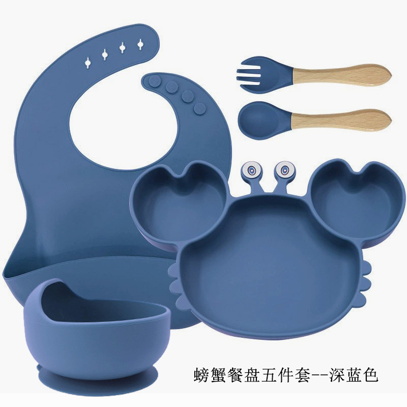 진한 파란색 - 게 5종 디너 세트