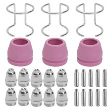 跨境套装AG60/SG55/SG51等离子切割机配件TC60电极割咀瓷咀26件套