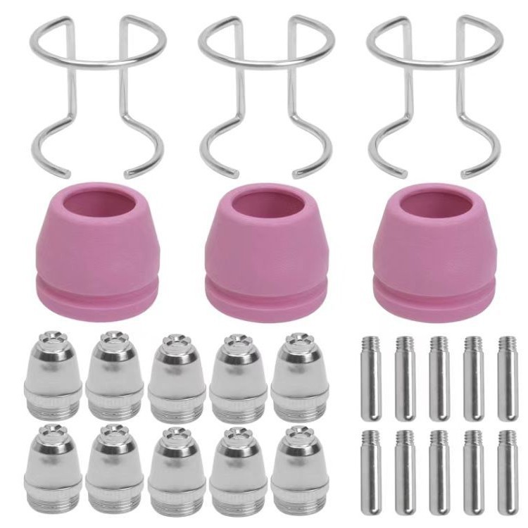 跨境套装AG60/SG55/SG51等离子切割机配件TC60电极割咀瓷咀26件套